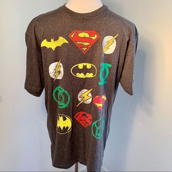 DC Comics Logo T-Shirt Sz L - Picture 2 of 5